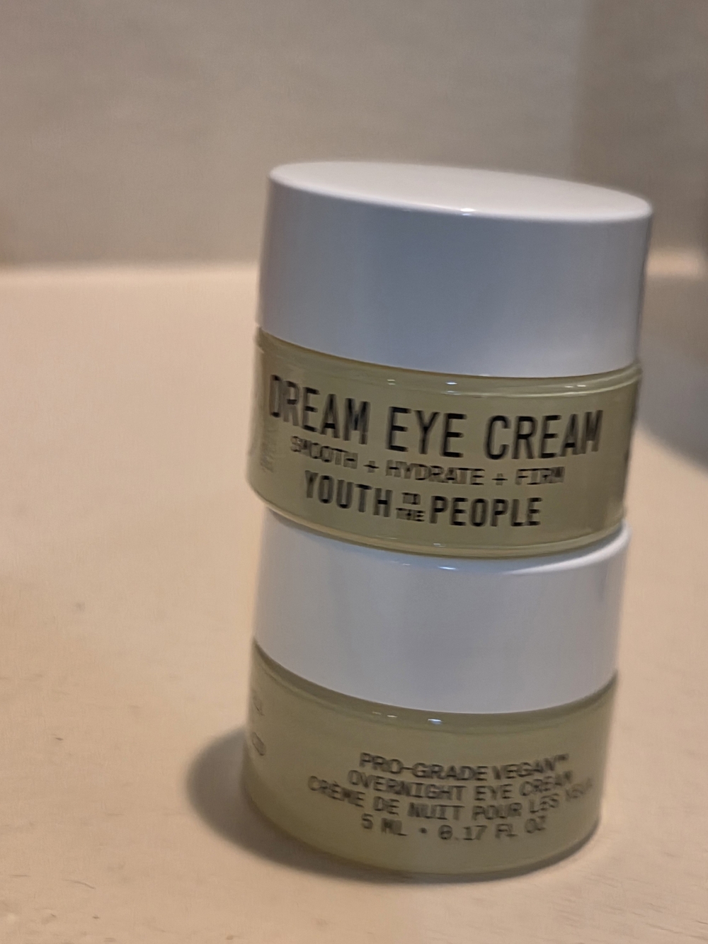 Youth To The People Dream Eye Cream 5mL x2 Deluxe Mini Pro-Grade Vegan